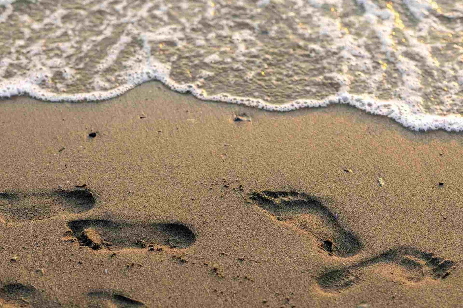 bakkhali sea beach close view with human footprint looking amazing